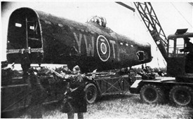 Photo:58 MU recover Lancaster YW-T, R5845 at RAF Winthorpe