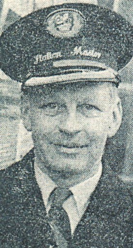 Photo:Station Master J.H. Fisher at the time of his appointment to Bingham in 1961