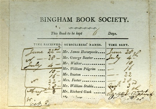 Photo:Bingham Book Society c.1867