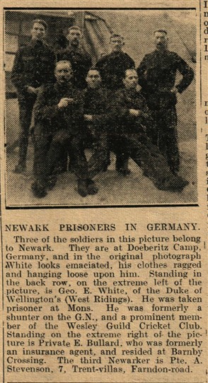 Photo: Illustrative image for the 'Newark POWs in the First World War' page