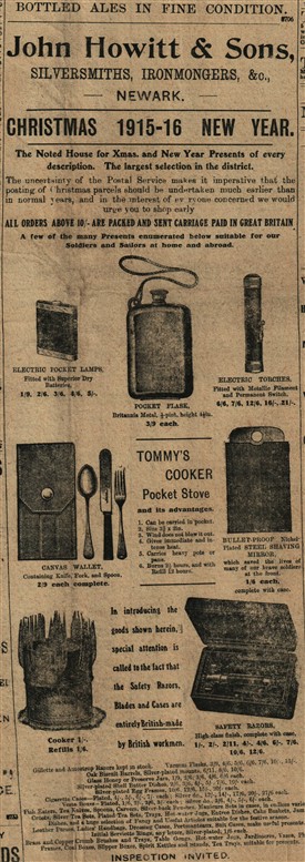 Photo:From the Newark Advertiser 15th December 1915