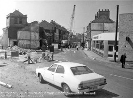 Photo:Demolition of Arkwright Station 1975