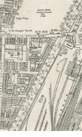 Photo:Great Central Goods yards & sidings The Meadows Nottingham (OS maps c.1915)