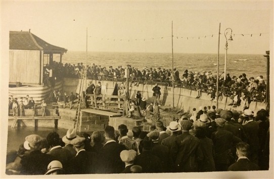 Photo:o follow on from the last picture , we believe this is where aunt Ciss did her Dive act as it was with the family pictures of Mablethorpe.