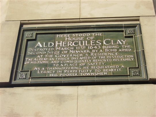 Photo:The plaque on the site of Clay's house