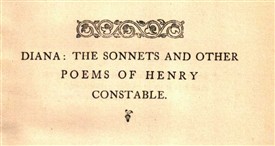 Photo:Title page from an 1859 collection of Henry Constable's best known works