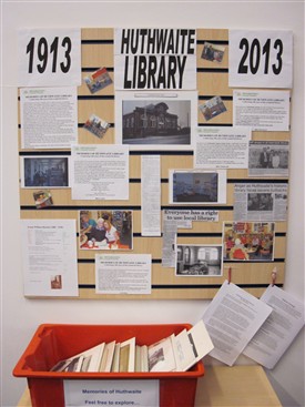 Photo:Display about the history of the library