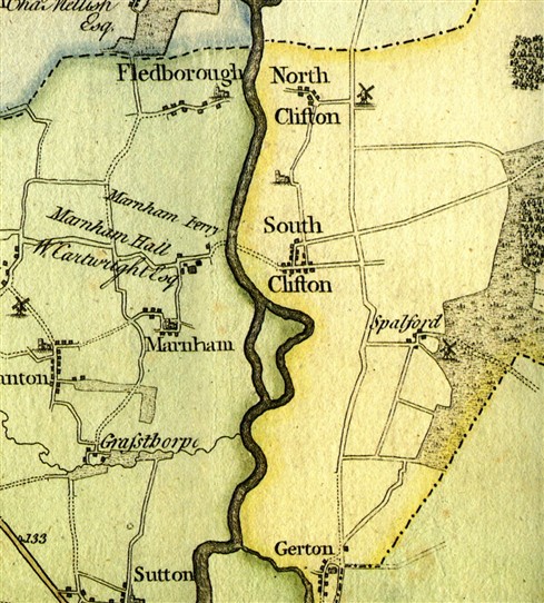Photo:John Chapman's map of Nottinghamshire