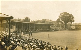 Photo:Cricket match between the Police and Special Constables in 1915