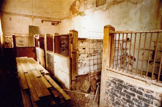 Photo:Interior of former stables