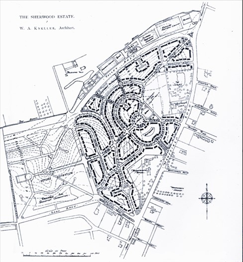 Photo:Kneller's original plan for the estate