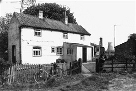 Photo:John Wade's cottage in Staythorpe - now known as 'White Cottage'