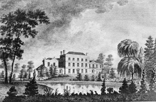 Photo:West Retford House, from an engraving dated 1788.  At that time the house was the seat of Alex. Emerson esq. being later owned by the Huntsman family, steelmakers of Sheffield.