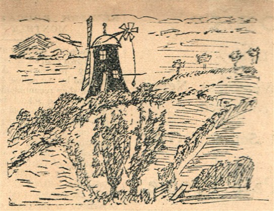 Photo:A pen and ink sketch of the last windmill in Normanton-on-Trent by Mr W.H. Soulby, 1907.