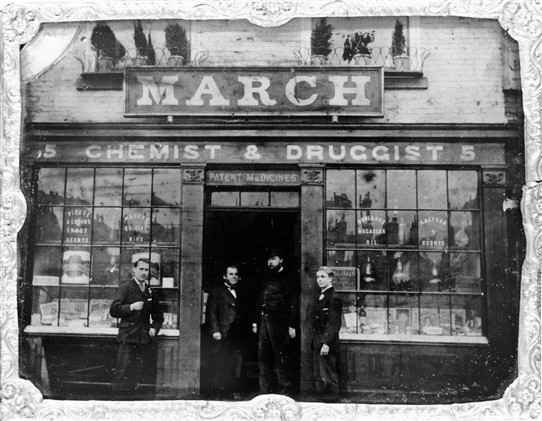 Photo:March the Chemist from the mid 1880s