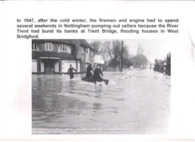 Photo:The Floods of 1947, West Bridgford, Albert Road