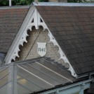 Photo:The medallion above the line side canopy gives the date 1847 when the station was constructed