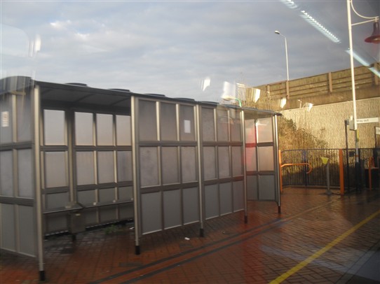 Photo:Passenger shelter on Platform 1, erected 2013