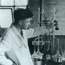 Photo:Laboratory worker, Newark, 1950s