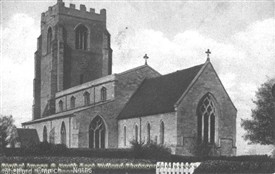 Photo:St. Peters Church, Shelford in about 1910