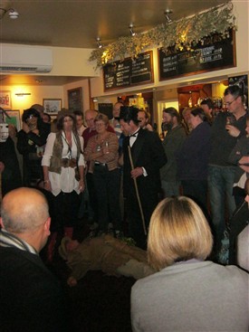 Photo:A packed pub for the Tollerton Plough Play 2012