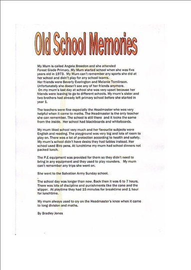 Photo: Illustrative image for the 'Memories from School' page