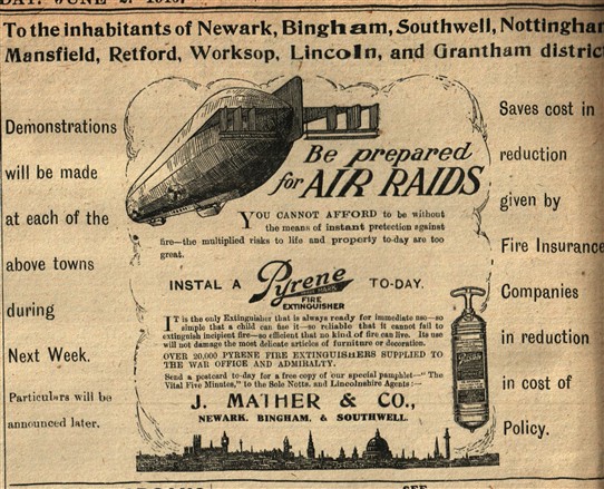 Photo:From the Newark Advertiser 2nd June 1915