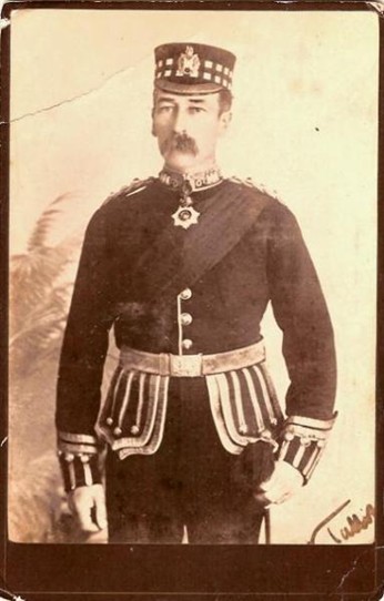 Photo:John Talbot Coke as Colonel of the King's Own Scottish Borderers in the early 1880s
