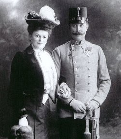 Photo:Franz Ferdinand and his wife the Duchess Sophie