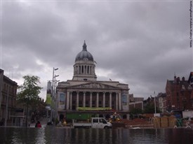Photo:Nottingham's Old Market Square and Council House in 2011