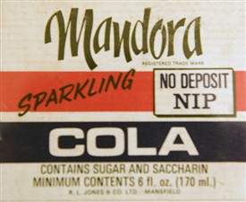 Photo:Mandora Cola label