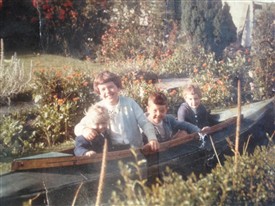 Photo:Grandad had lovely gardens by the bungalow at the cafe. My brother, cousins and I loved to play there.