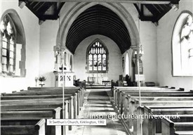 Photo:Kirklington St.Swithin's Church in 1982