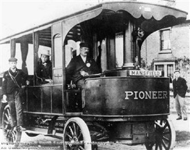 Photo:The 'Pioneer' Steam Bus entered service around Mansfield in June 1898