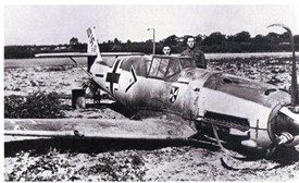 Photo:Von Werra's Messerschmitt shot down in Kent
