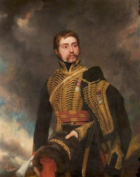 Photo:Colonel Wildman wearing Peninsular/Waterloo medal